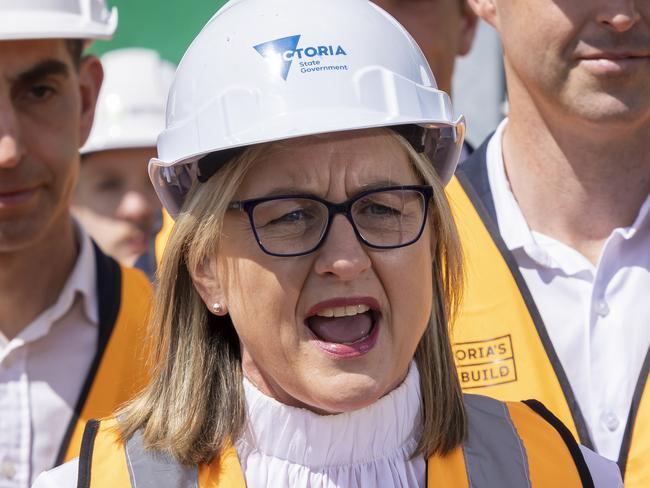 MELBOURNE, AUSTRALIA - NewsWire November 28th, 2022: The Victorian Minister for the Suburban Rail Loop, Jacinta Allan inspects early works of the Suburban rail loop in Clayton this morning.Picture: NCA NewsWire / Wayne Taylor