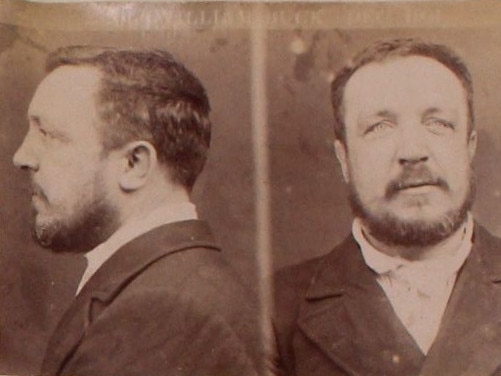 A mugshot of William Buck. Picture Michael Shelford and Public Record Office Victoria: Central Register of Male Prisoners