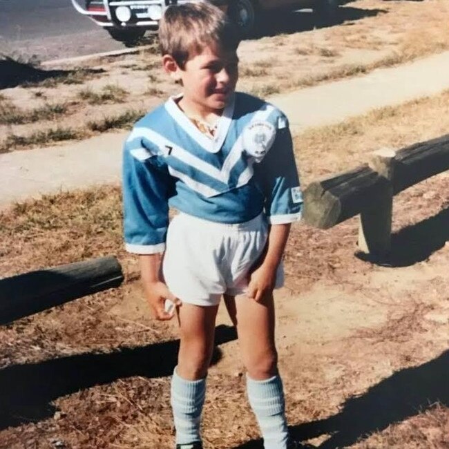 Terry Campese began playing rugby league and union at age five. Picture: Supplied.