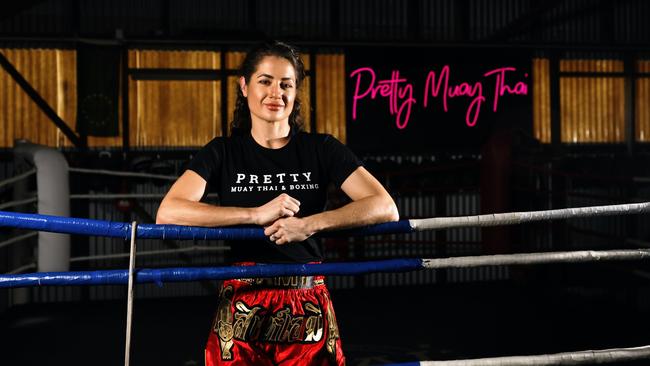 Cairns Muay Thai fighter Amy Glennon has returned from Turkey with a ISKA world title. Picture: Brendan Radke