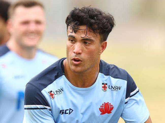 CANBERRA, AUSTRALIA - OCTOBER 14: Joseph Sua'ali'i is pictured during an Australia Wallabies Training Session at the AIS on October 14, 2024 in Canberra, Australia. (Photo by Mark Nolan/Getty Images)