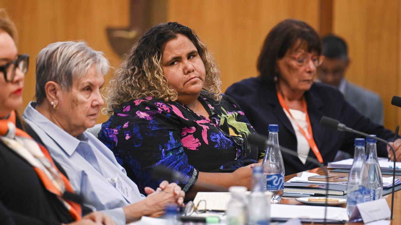 Sally Scales, centre, slammed the Labor Party on Saturday. Picture: NCA NewsWire / Martin Ollman