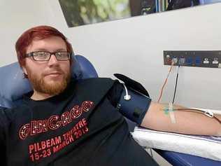 IN HIS BLOOD: Dean Netherwood is encouraging others to join him in donating blood and plasma. Picture: contributed