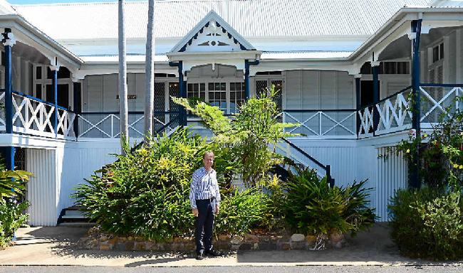 HISTORICAL HOME: Professionals’ agent Mark Molloy is looking forward to the house getting a new lease on life after being purchased by a local family. Picture: Lisa Benoit Roklchruch