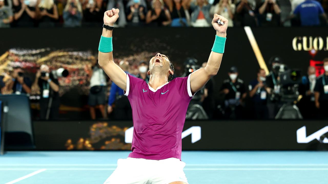 Rafael Nadal’s epic win over Daniil Medvedev in 2022 remains one of the greatest matches seen in Melbourne. Photo by Mark Metcalfe/Getty Images.