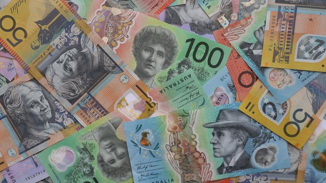 AUSTRALIA - NewsWire Photos - General view editorial generic stock photo of Australian cash money currency. Picture: NCA NewsWire / Nicholas Eagar