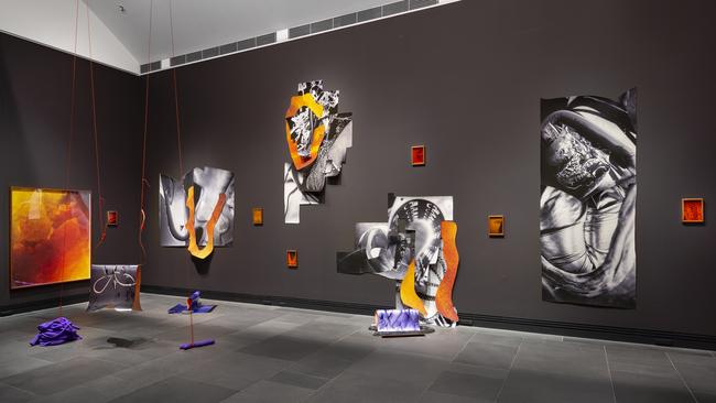Ramsay Art Prize winning artwork Heavy Grit as displayed at the Art Gallery of South Australia, Adelaide. Photo: Saul Steed