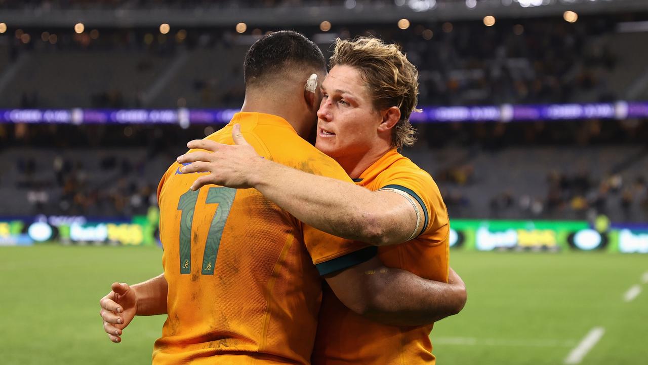 The Wallabies managed to come from behind to beat England in Perth. Photo: Getty Images