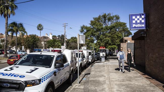 Many of the offences occurred while Gwynne was working at Sydney’s Waverley police station. Picture: Damian Shaw