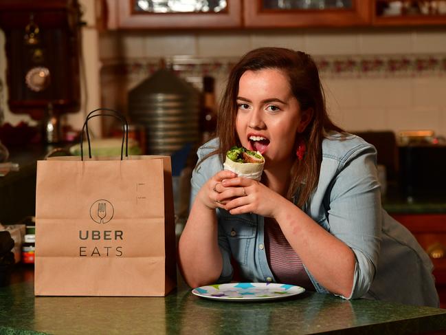 Uber Eats may launch in Tasmania next month. Picture: AAP/KERYN STEVENS