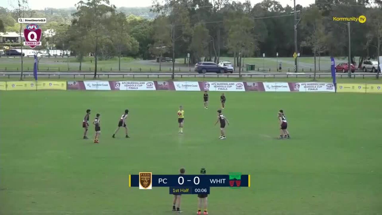 Replay: Padua College v Whitfield SS - 2024 AFLQ Schools Cup State Finals Day 1