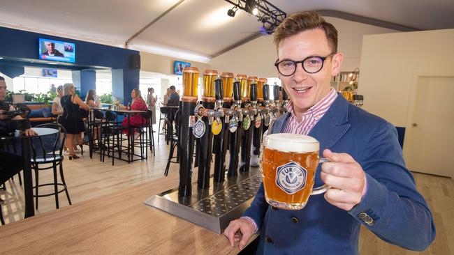 Inside the Furphy Marquee. Picture: Jay Town