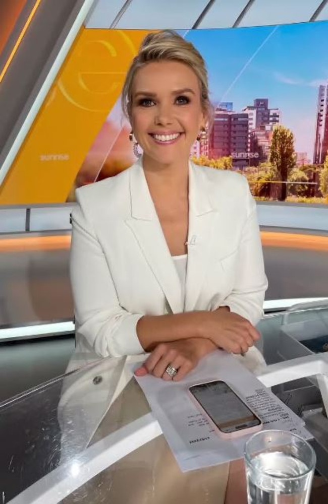 Edwina Bartholemew’s commitments on Sunrise keep her in the city most of the week.