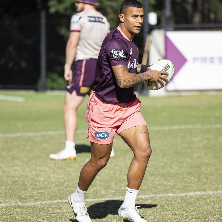 Tristan Sailor has impressed with his attitude at training. Picture: Brisbane Broncos