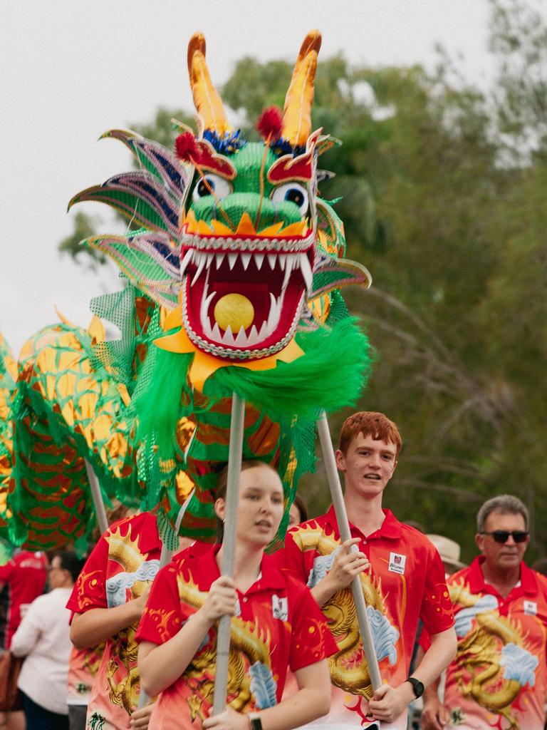 Chinese dragons at the 2023 Gayndah Orange Festival.