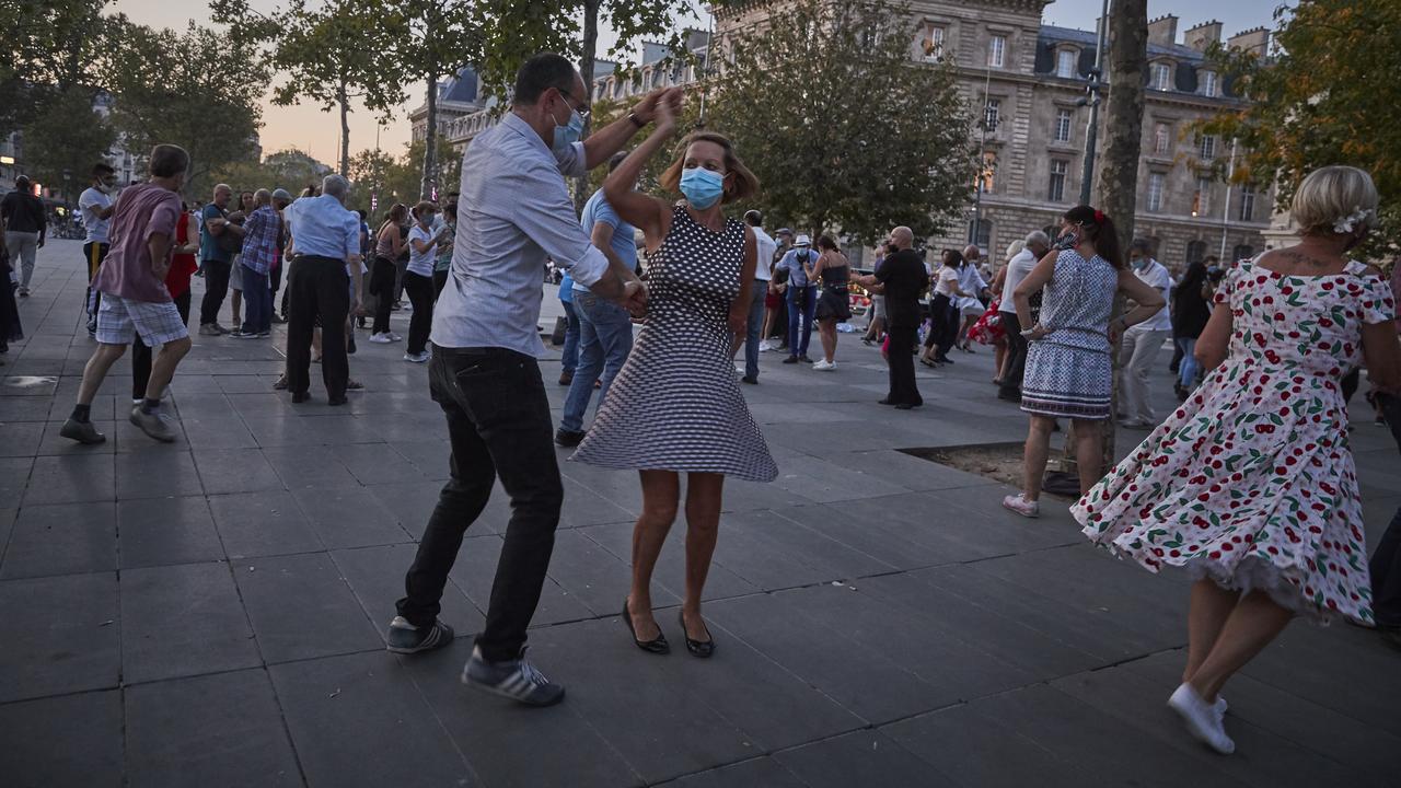 Parisians at a dance event at Place de la Republique on September 13, 2020 despite the recent rising in COVID-19 infections throughout France. Picture: Kiran Ridley/Getty Images