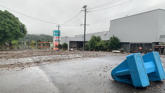 Flood damage in Diadem Street in Lismore on March 1, 2022.