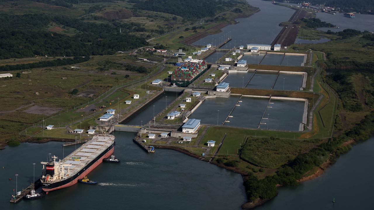 The Panama Canal links the Atlantic Ocean with the Pacific Ocean. Picture: Justin Sullivan/Getty