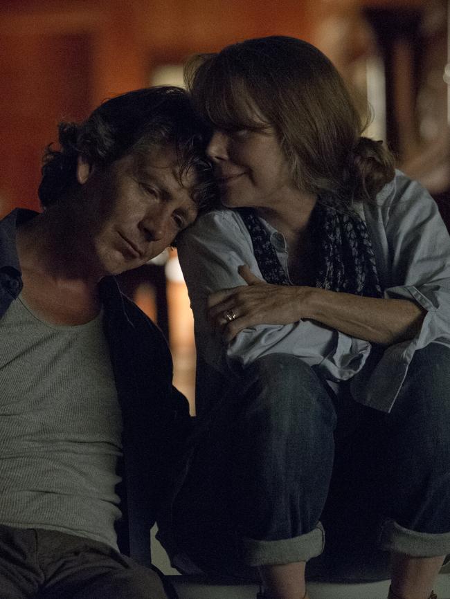 Mendelsohn, with co-star Sissy Spacek, won an Emmy for his role in Netflix series Bloodline. Picture: Netflix