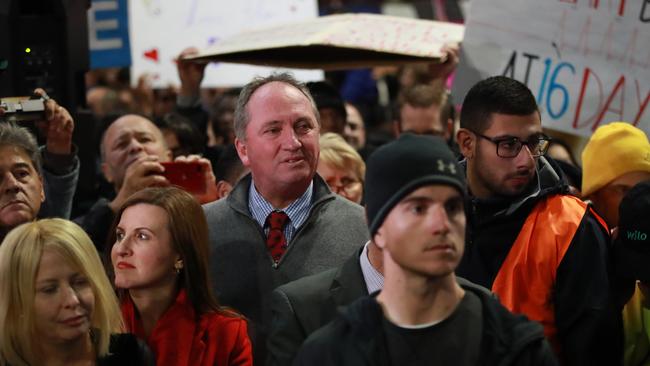 Barnaby Joyce spoke against the abortion bill at a rally in Sydney this week. Picture: Justin Lloyd