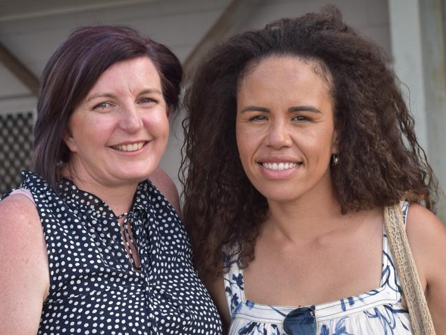 Tanya Skinner and Katie Harrison at the CQ Capras home games at Rockhamptonâ€™s Browne Park on March 26, 2022.
