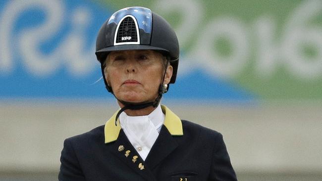 Australia's Mary Hanna and Boogie Woogie 6 competes in the equestrian dressage competition in Rio.