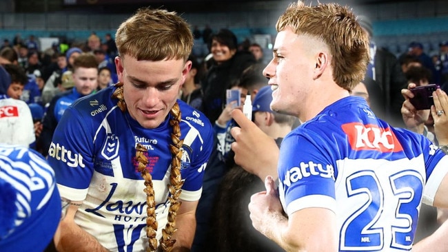 Lachlan Galvin had a dream Bulldogs debut.