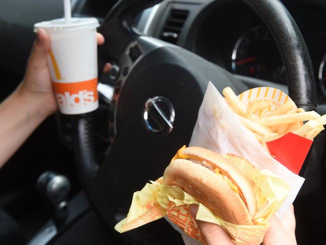 EATING AND DRIVING: The majority (68%) of NSW drivers admit to potentially dangerous activities whilst behind the wheel of a car, according to finder.com.aus Safe Driving Report including eating take away food (46%), or sending a text message (29%).