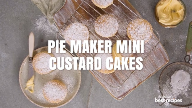 Pie maker mini custard cakes recipe
