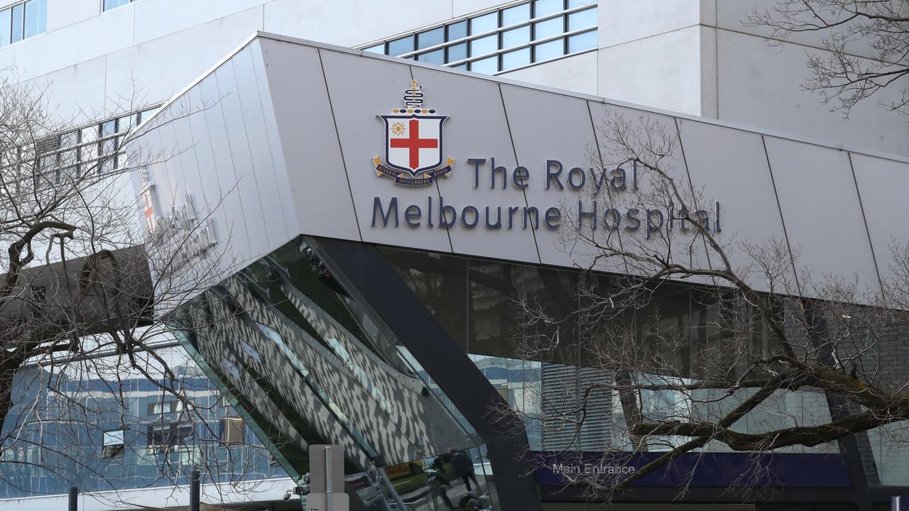 Hundreds of workers from The Royal Melbourne Hospital have been furloughed. Picture: David Crosling