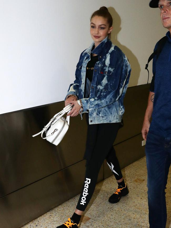 Gigi Hadid is here to promote her collaboration with Reebok. Picture: Matrix