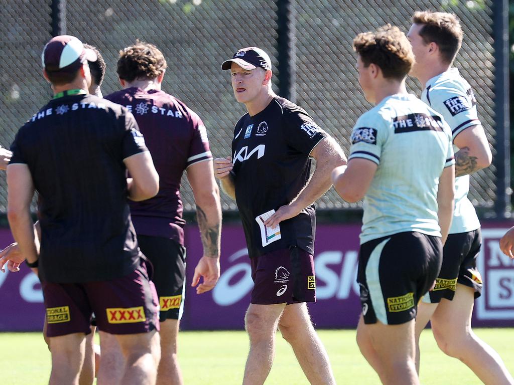 Coach Michael Maguire, Brisbane Broncos training, Red Hill. Picture: Liam Kidston