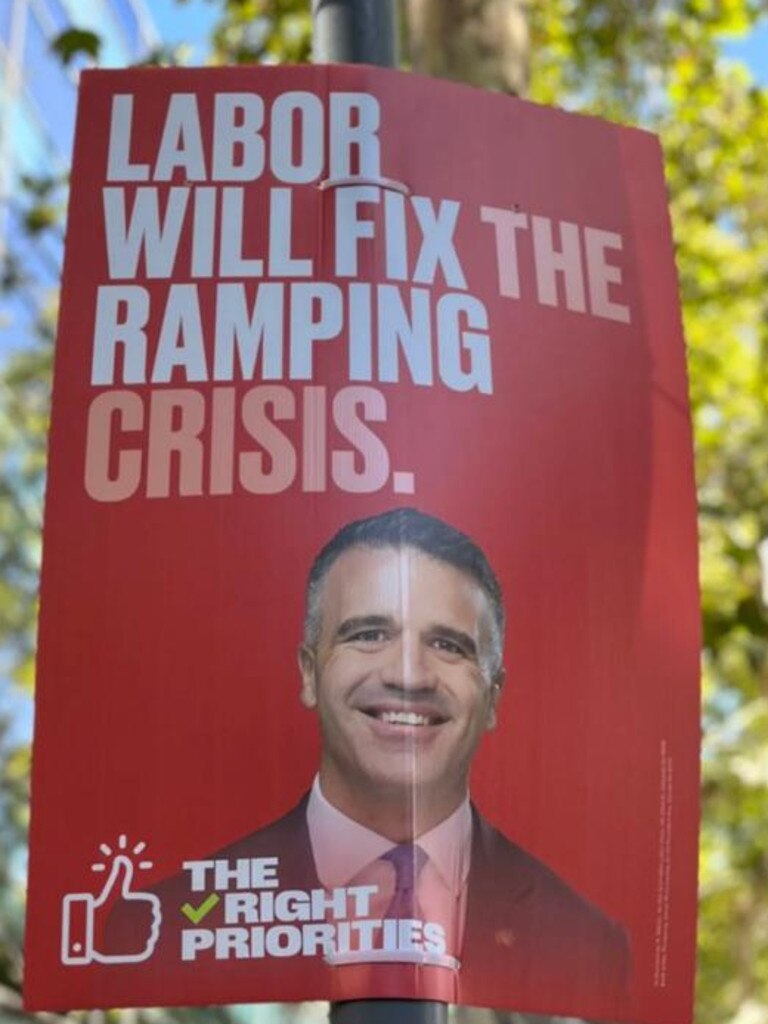 Labor’s 2022 ramping election poster.