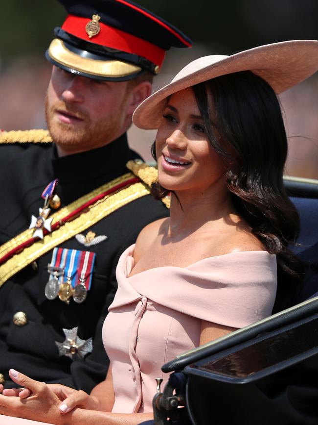 The couple at the 2018 Trooping the Colour in London. Picture: AFP Photo/Daniel Leal-Olivas