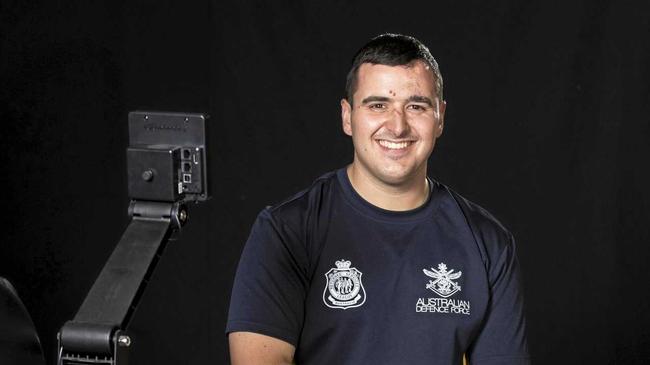 COURAGEOUS COMPETITOR: Lismore's Royal Australian Air Force officer, and Australian Invictus Games team member, Pilot Officer Nathan Parker has won a gold and a silver medal for indoor rowing. Picture: CPL Oliver Carter