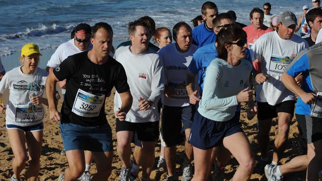 On the sand at Dee Why in 2008. Picture: Annika Enderborg