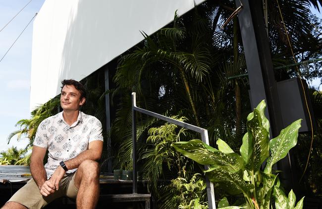 Deckchair Cinema general manager James Parker recalls the damage and recovery of the cinema after Cyclone Marcus. Picture: Keri Megelus