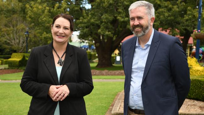 SENATOR SUPPORT: Labor's candidate for Groom Gen Allpass was joined by Queensland Labor Senator Anthony Chisholm during the 2022 federal election.