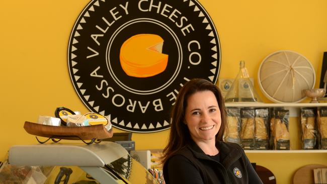 cheesemaker and business owner Victoria McClurg at her Barossa Valley Cheese shop / factory in Angaston.