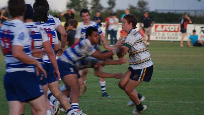 Dylan Napa in action for St Patrick's College. Photo: Supplied.