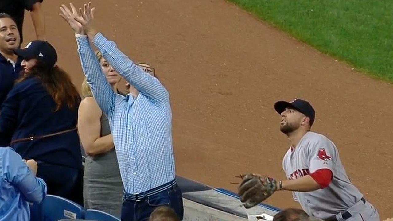 New York Yankees Fan Botches Three Attempts At Catching A Baseball