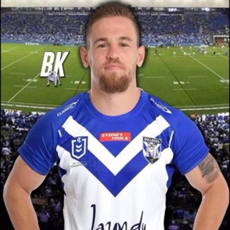 Matt Dufty in Bulldogs colours.