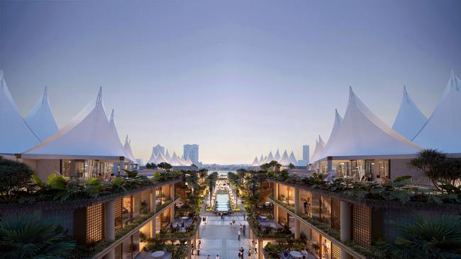 Artist impression of Marina Mirage which will be redeveloped to become part of the Marriott International’s Luxury Collection Resort. Picture: Supplied
