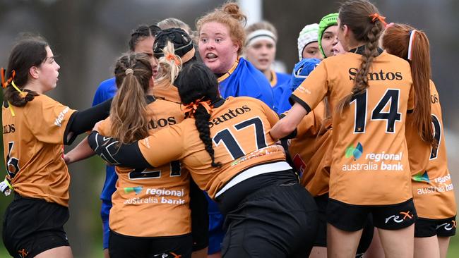 There was plenty of emotion in the girls under 18s.