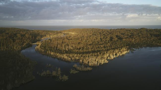 Jackson Ranch is secluded among natural forest with serene views of Lake Willinga. Picture: Supplied