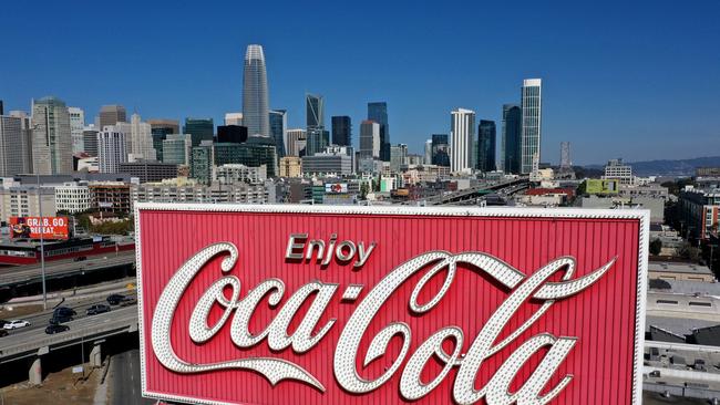 Soft drinks giant Coca-Cola Amatil has flagged a slump in full-year earnings. Picture: Justin Sullivan/Getty Images/AFP