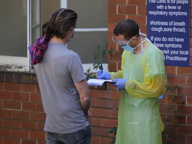 Pictured is the Covid-19 Testing Facility at the Prince of Wales Hospital in Randwick on the Wednesday 18th of March 2019.Picture: Christian Gilles