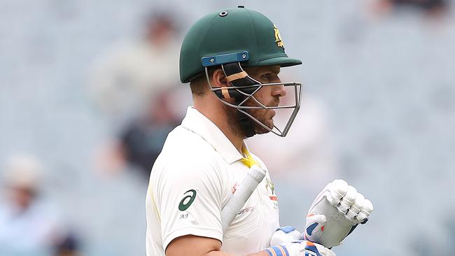 Twin failures for Aaron Finch won him the lowest rating of the series. Picture: Michael Klein