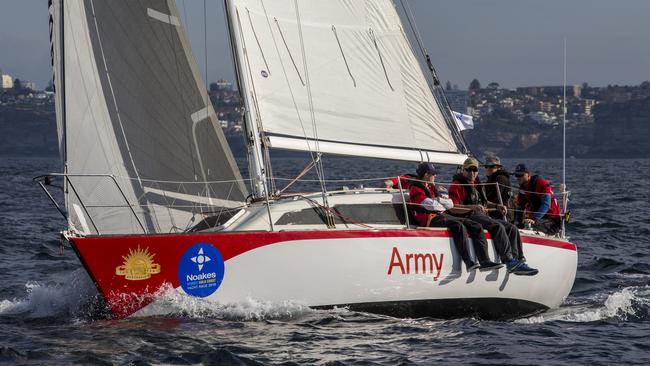 Gun Runner competing in a race back in 2018. She was the smallest yacht in the last Sydney to Hobart at just 30-foot. Pic: Andrea Francolini.