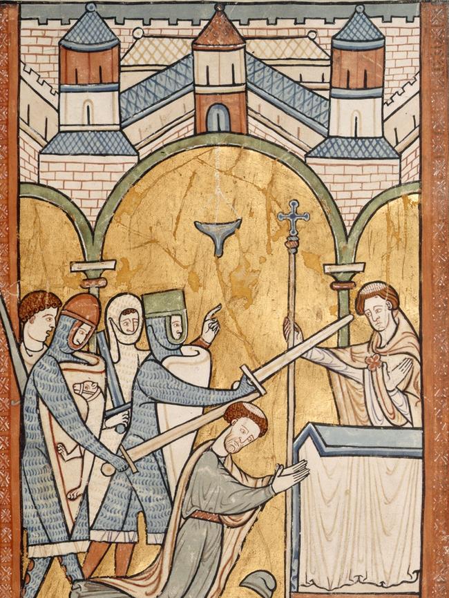 Thomas Becket’s murder in Canterbury Cathedral